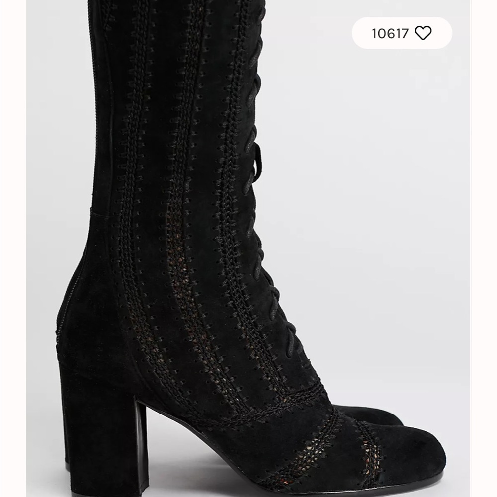 Free People x Silent D Blaire Lace-Up Boots US 8 - Picture 3 of 9